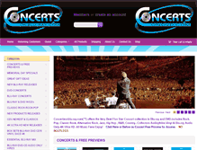 Tablet Screenshot of concertsondvd.com